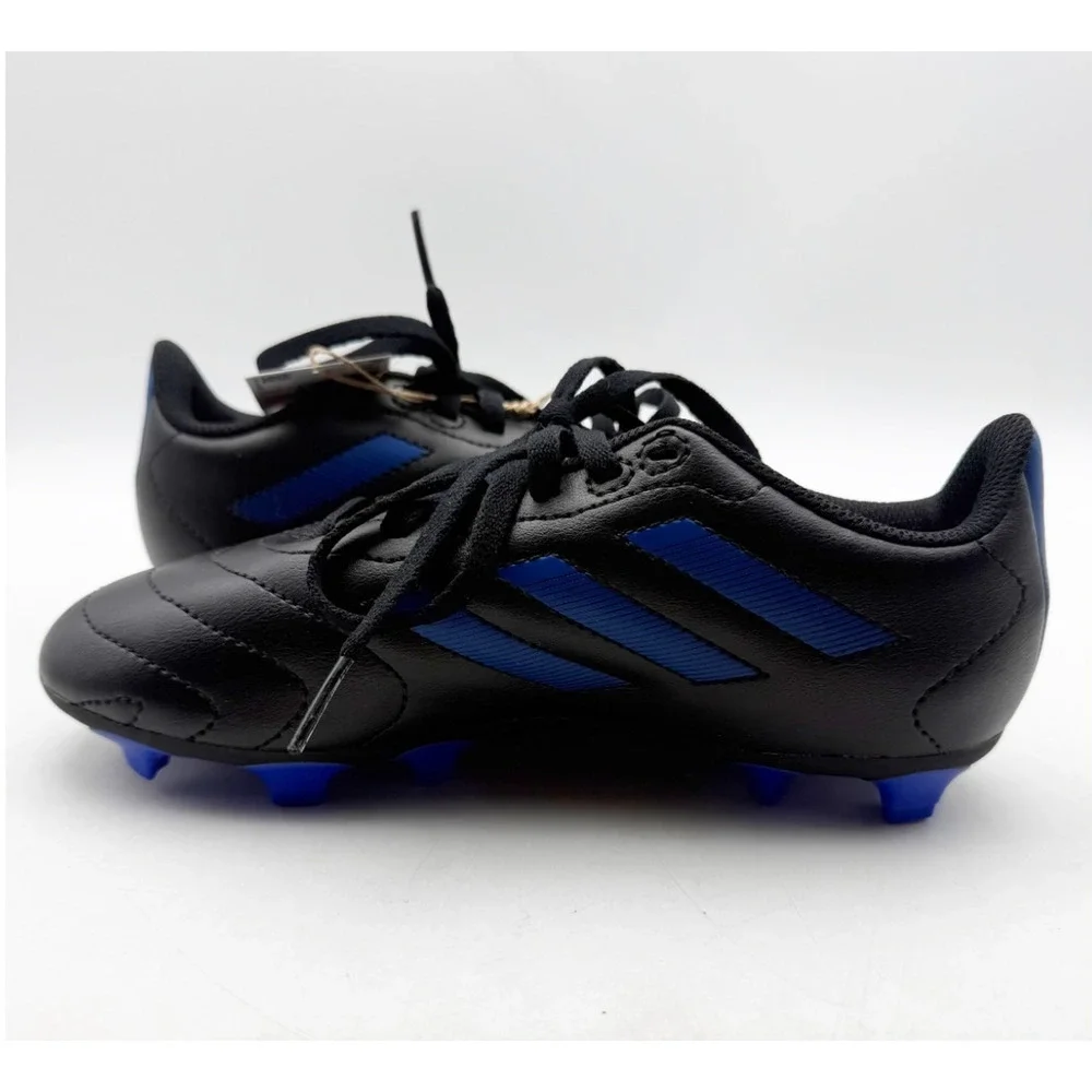 Adidas Youth Goletto VIII Firm Ground Soccer Cleats Size 3.5 Black Blue NWOB - Picture 7 of 12